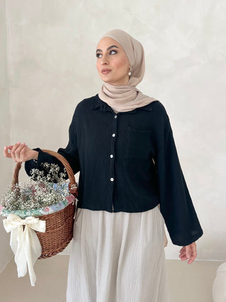 Musselin SHORT Hemd