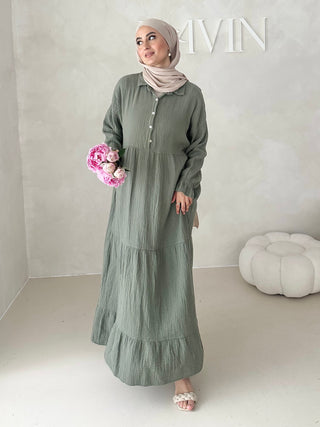 Musselin Boho Kleid