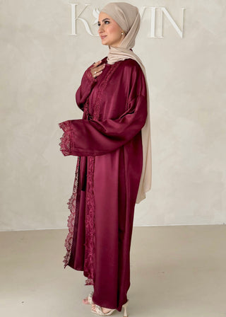 Rosé Abaya-Zweiteiler