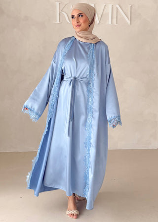 Rosé Abaya-Zweiteiler