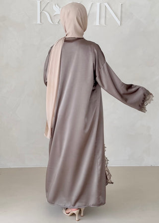 Rosé Abaya-Zweiteiler