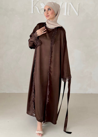 Rosé Abaya-Zweiteiler