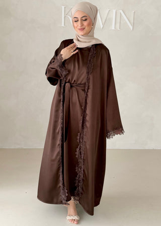 Rosé Abaya-Zweiteiler