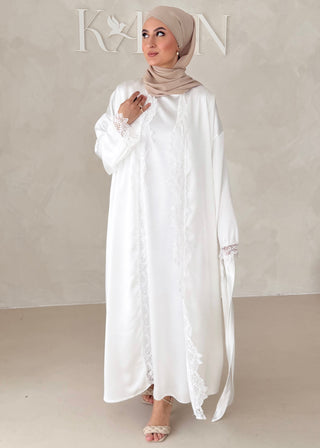 Rosé Abaya-Zweiteiler