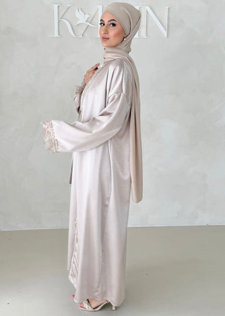 Rosé Abaya-Zweiteiler