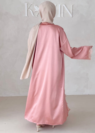 Rosé Abaya-Zweiteiler