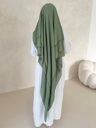 Khimar Chiffon Dreilagig