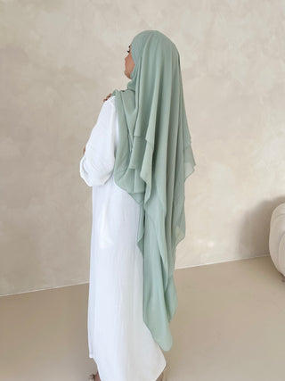 Khimar Chiffon Dreilagig