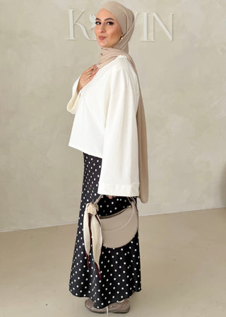 Langer Rock mit Punkten