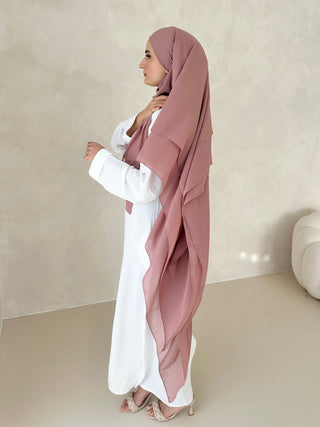 Khimar Chiffon Dreilagig