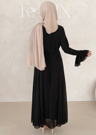 Chiffon Kleid mit Ärmel Details