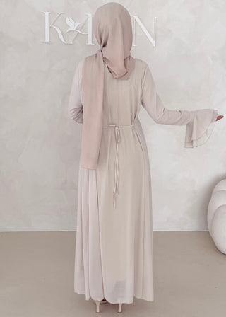 Chiffon Kleid mit Ärmel Details