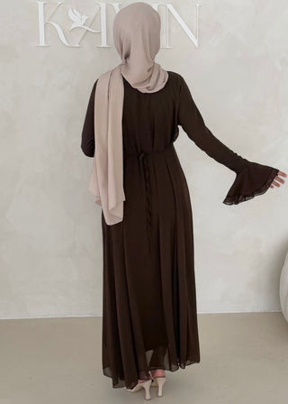 Chiffon Kleid mit Ärmel Details